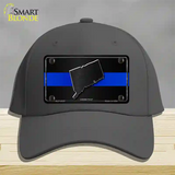 Connecticut Thin Blue Line Novelty License Plate Hat Cotton / Charcoal