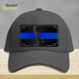 Delaware Thin Blue Line Novelty License Plate Hat Cotton / Charcoal