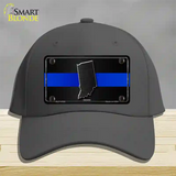 Indiana Thin Blue Line Novelty License Plate Hat Cotton / Charcoal