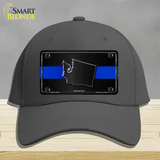 Washington Thin Blue Line Novelty License Plate Hat Cotton / Charcoal