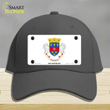 Saint Barthelemy Novelty License Plate Hat Cotton / Charcoal