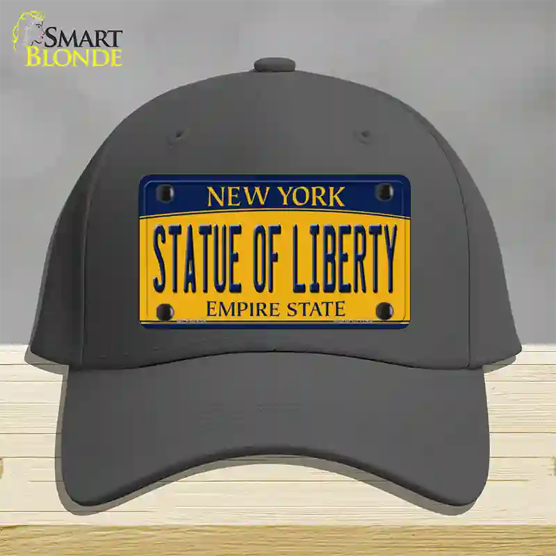 Statue of Liberty New York Novelty License Plate Hat Cotton / Charcoal