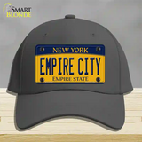 Empire City New York Novelty License Plate Hat Cotton / Charcoal