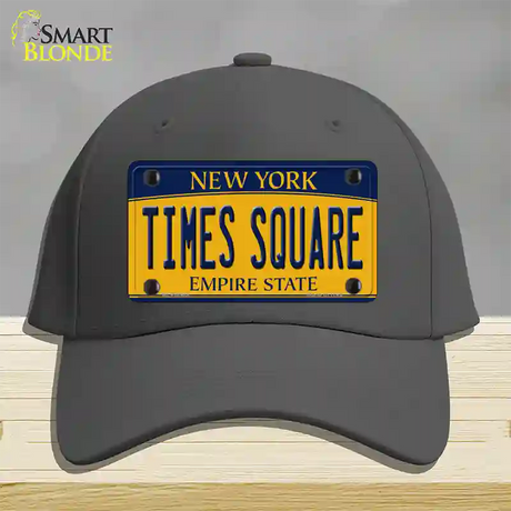 Times Square New York Novelty License Plate Hat Cotton / Charcoal