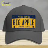 Big Apple Yellow New York Novelty License Plate Hat Cotton / Charcoal