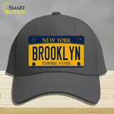 Brooklyn New York Novelty License Plate Hat Cotton / Charcoal