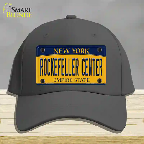 Rockefeller Center New York Novelty License Plate Hat Cotton / Charcoal