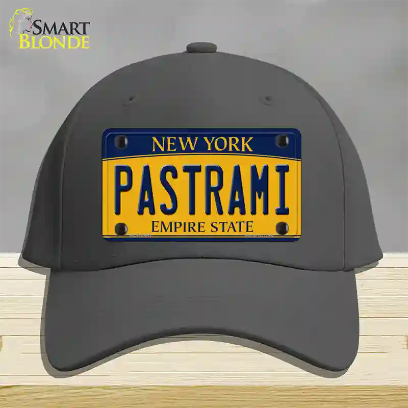 Pastrami New York Novelty License Plate Hat Cotton / Charcoal