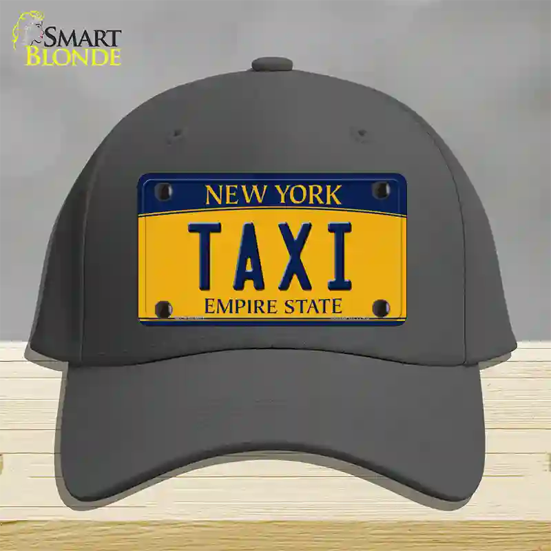 Taxi New York Novelty License Plate Hat Cotton / Charcoal