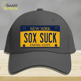 Sox Suck New York Novelty License Plate Hat Cotton / Charcoal