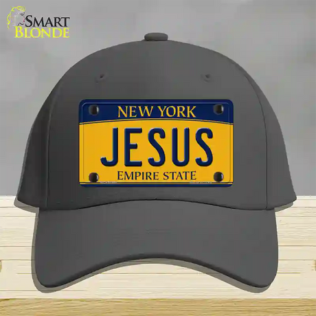 Jesus New York Novelty License Plate Hat Cotton / Charcoal