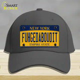 Fuhgedaboudit New York Novelty License Plate Hat Cotton / Charcoal