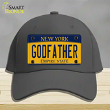 Godfather New York Novelty License Plate Hat Cotton / Charcoal