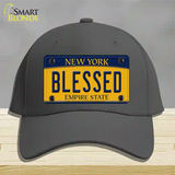 Blessed New York Novelty License Plate Hat Cotton / Charcoal