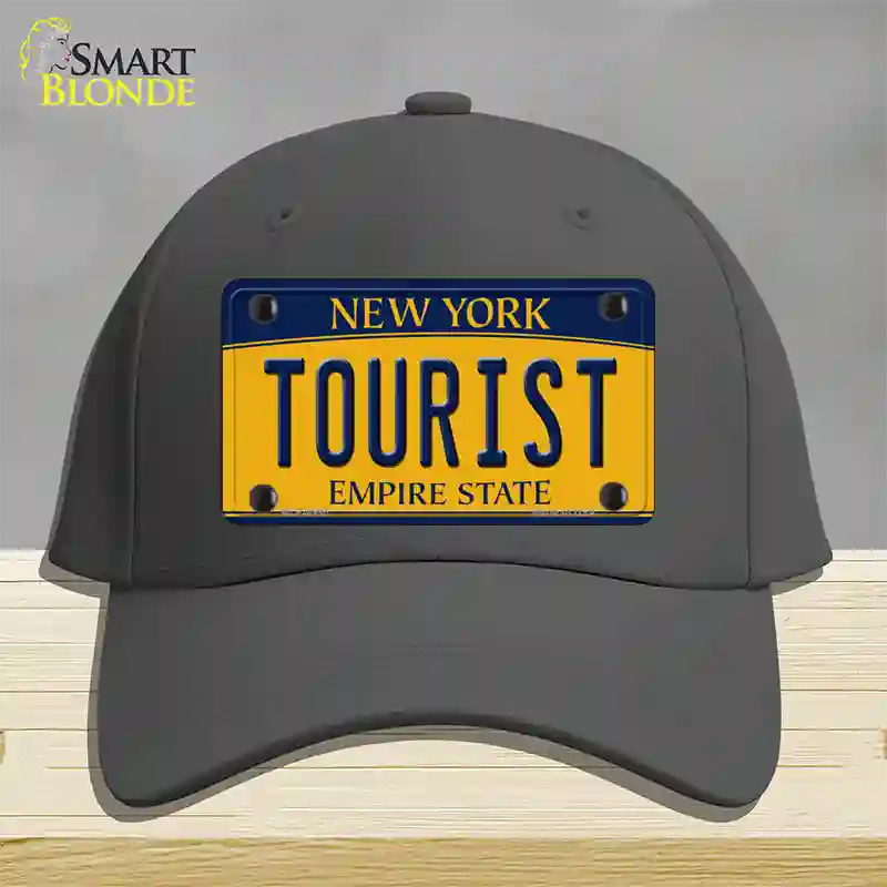 Tourist New York Novelty License Plate Hat Cotton / Charcoal