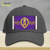 Purple Heart Novelty License Plate Hat Cotton / Charcoal