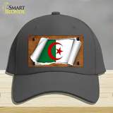 Algeria Flag Scroll Novelty License Plate Hat Cotton / Charcoal