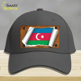 Azerbaijan Flag Scroll Novelty License Plate Hat Cotton / Charcoal