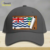 British Indian Ocean Flag Scroll Novelty License Plate Hat Cotton / Charcoal