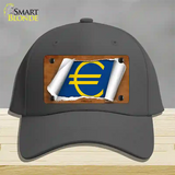 Euro Flag Scroll Novelty License Plate Hat Cotton / Charcoal