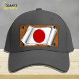 Japan Flag Scroll Novelty License Plate Hat Cotton / Charcoal