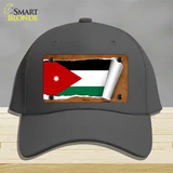 Jordan Flag Scroll Novelty License Plate Hat Cotton / Charcoal