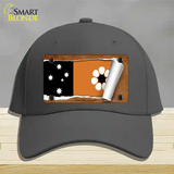 Northern Territory Flag Scroll Novelty License Plate Hat Cotton / Charcoal