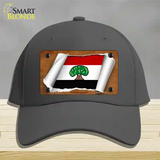 Oromia Ethiopia Flag Scroll Novelty License Plate Hat Cotton / Charcoal