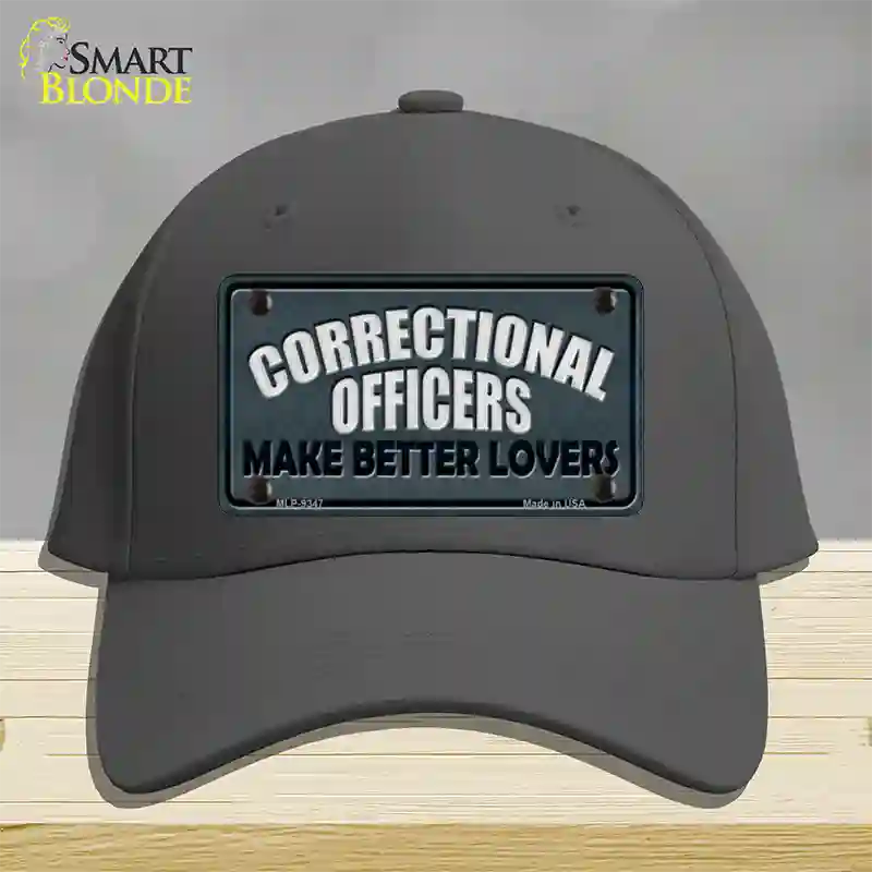 Corrections Officer Better Lover Novelty License Plate Hat Cotton / Charcoal