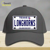 Longhorn Texas Novelty License Plate Hat Cotton / Charcoal