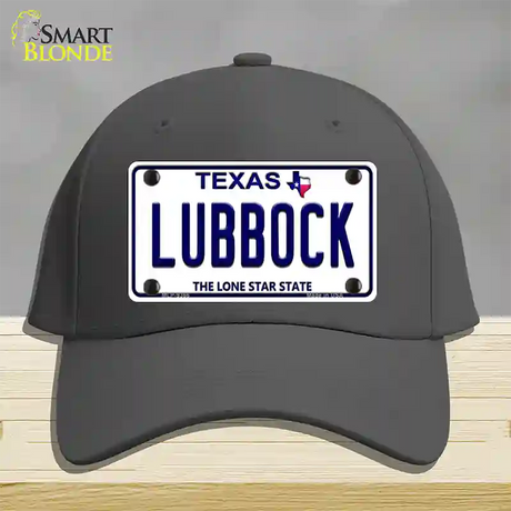 Lubbock Texas Novelty License Plate Hat Cotton / Charcoal