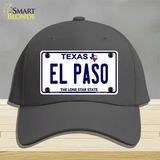 El Paso Texas Novelty License Plate Hat Cotton / Charcoal