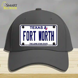 Fort Worth Texas Novelty License Plate Hat Cotton / Charcoal