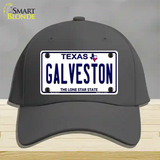 Galveston Texas Novelty License Plate Hat Cotton / Charcoal