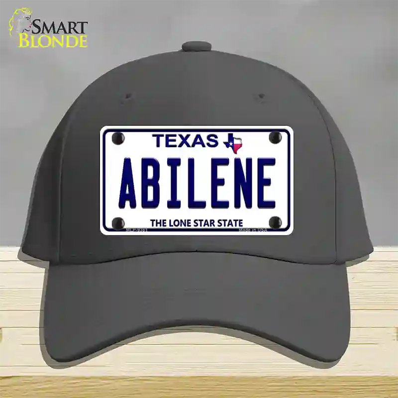 Abilene Texas Novelty License Plate Hat Cotton / Charcoal