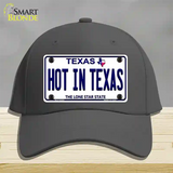 Hot in Texas Novelty License Plate Hat Cotton / Charcoal