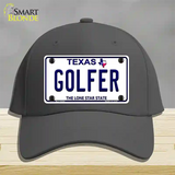 Golfer Texas Novelty License Plate Hat Cotton / Charcoal