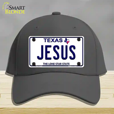 Jesus Texas Novelty License Plate Hat Cotton / Charcoal