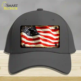 American Vintage Flag Novelty License Plate Hat Cotton / Charcoal