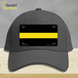 Thin Yellow Line Novelty License Plate Hat Cotton / Charcoal