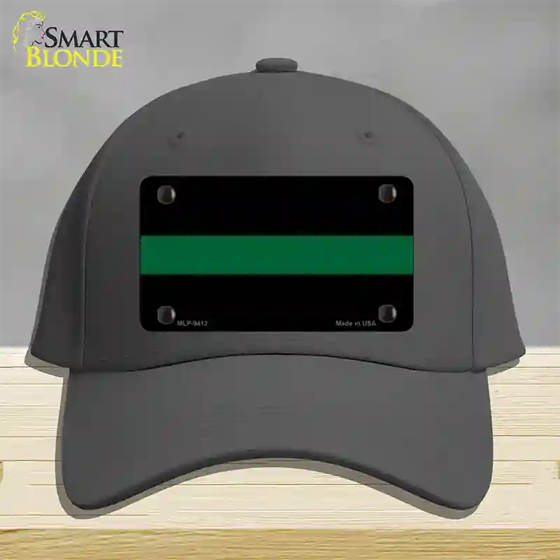 Thin Green Line Novelty License Plate Hat Cotton / Charcoal