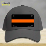 Thin Orange Line Novelty License Plate Hat Cotton / Charcoal