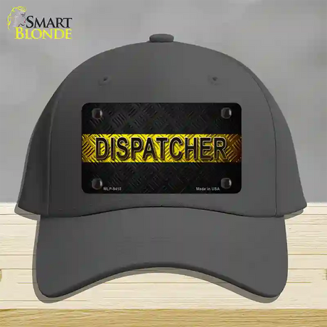 Dispatcher Novelty License Plate Hat Cotton / Charcoal