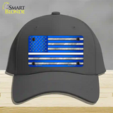 Blue American Flag Thin White Line Novelty License Plate Hat Cotton / Charcoal