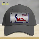 Texas Girl Diamond Novelty License Plate Hat Cotton / Charcoal