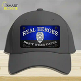 Real Heroes Blue Novelty License Plate Hat Cotton / Charcoal