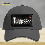 Tennessee Flag Script Novelty License Plate Hat Cotton / Charcoal