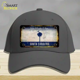 South Carolina I Breathe Rusty Blank Novelty License Plate Hat Cotton / Charcoal