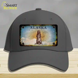 Alaska Bear Rusty Blank Novelty License Plate Hat Gray Cotton