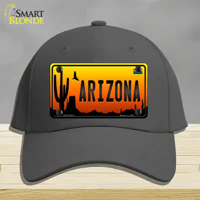 Arizona Scenic Novelty License Plate Hat Cotton / Charcoal